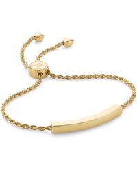 Monica Vinader - Vermeil Linear Friendship Bracelet - Lyst