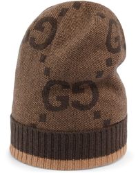 Gucci - Cashmere Gg Beanie Hat - Lyst