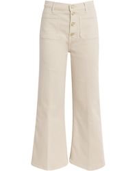 7 For All Mankind - Ultra High Rise Cropped Jo Jeans - Lyst