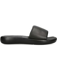 Fitflop - Leather Iqushion D-luxe Slides - Lyst