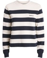 Barbour - Cotton Stripe Aylesby Sweatshirt - Lyst