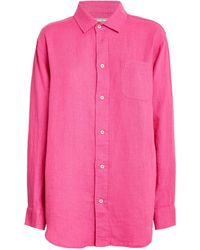 Desmond & Dempsey - Linen Pyjama Shirt - Lyst