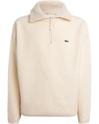 Lacoste - Fleece Quarter-Zip Sweatshirt - Lyst