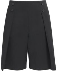 Claudie Pierlot - Button Pleat Bermuda Shorts - Lyst