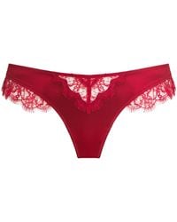 Kiki de Montparnasse - Stretch-Silk Lace Thong - Lyst