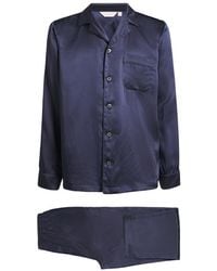 Derek Rose - Silk Micro-Dot Pyjama Set - Lyst