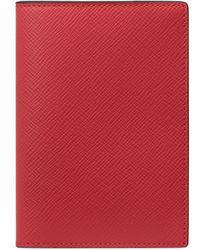Smythson - Leather Panama Passport Cover - Lyst
