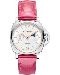 Panerai - Stainless Steel Luminor Due Luna Watch - Lyst