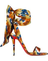 Christian Louboutin - Miss Z Sandale Du Désert Silk Sandals 100 - Lyst