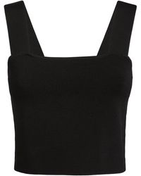 Maje - Square-Neck Crop Top - Lyst