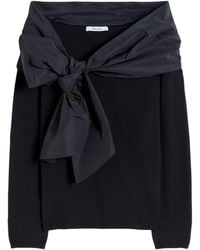 Max Mara - Wool-Blend Bow-Detail Top - Lyst