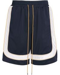 Rhude - Mesh Piping Track Shorts - Lyst