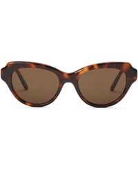Loewe - Acetate Swan Slim Sunglasses - Lyst