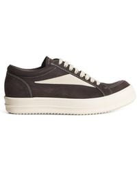 Rick Owens - Leather Vintage Low-Top Sneakers - Lyst