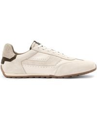AllSaints - Leather-Suede Liam Hex Sneakers - Lyst
