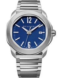 BVLGARI - Stainless Steel Octo Roma Automatic Watch - Lyst