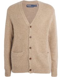 Polo Ralph Lauren - Wool-Blend Elbow-Patch Cardigan - Lyst