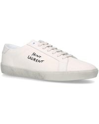 white saint laurent sneakers