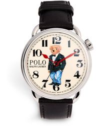Polo Ralph Lauren - Stainless Steel Tuxedo Polo Bear Watch - Lyst