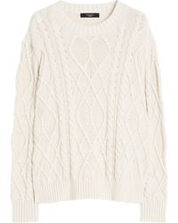 Weekend by Maxmara - Cotton-Blend Cable-Knit Sweater - Lyst
