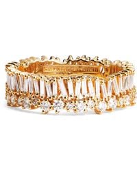 Suzanne Kalan - And Diamond Classic Short Stack Eternity Ring - Lyst