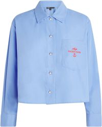 Maje - Embroidered Pleated Shirt - Lyst