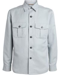 Canali - Linen-Silk Overshirt - Lyst