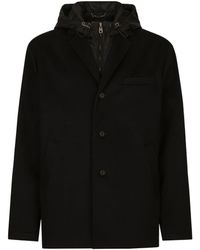 Dolce & Gabbana - Layered Hooded Jacket - Lyst
