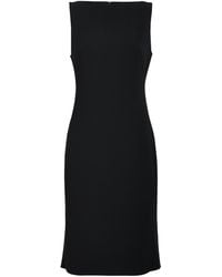 Theory - Admiral Crepe Midi Shift Dress - Lyst