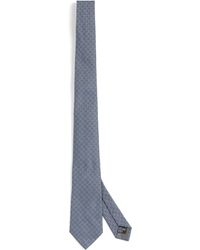 Emporio Armani - Silk Woven Dotted Tie - Lyst
