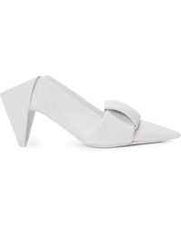 Loewe - Lambskin Origami Heeled Mules 70 - Lyst