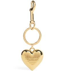 Harrods - Metal Heart Keyring - Lyst