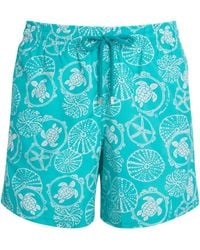 Vilebrequin - Turtle Print Moorise Swim Shorts - Lyst