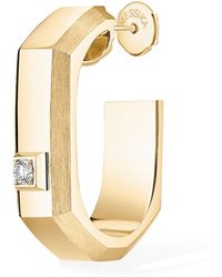 Messika - Moderniste Medium And Diamond Single Hoop Earring - Lyst