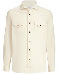 Brunello Cucinelli - Cotton Western Shirt - Lyst