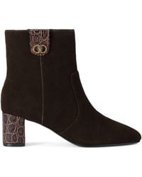 Kurt Geiger - Suede Chelsea Trim Ankle Boots - Lyst