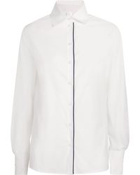 Eleventy - Cotton-Blend Piped Shirt - Lyst