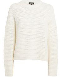 ME+EM - Me+em Cotton Open-knit Sweater - Lyst