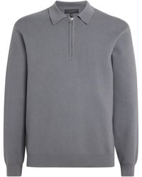 Rag & Bone - Cotton Quarter-Zip Polo Shirt - Lyst