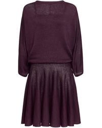 Alaïa - Linen Draped Mini Dress - Lyst