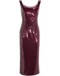 Roland Mouret - Sequin-Embellished Midi Dress - Lyst
