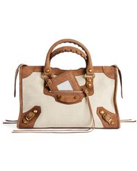 Balenciaga - Small Canvas Le City Top-Handle Bag - Lyst