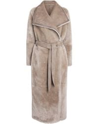 Mackage - Shearling-Suede Reversible Marian Coat - Lyst
