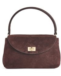 Sandro - Mini Suede Le Grand Bazaar Top-Handle Bag - Lyst