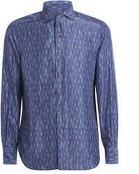 Corneliani - Silk Printed Shirt - Lyst