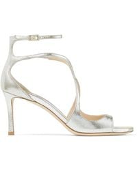 Jimmy Choo - Azia 75 Leather Sandals - Lyst