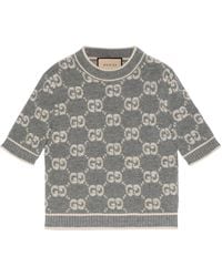 Gucci - Wool Gg Jacquard Sweater - Lyst