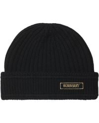 Burberry - Wool Logo Beanie - Lyst