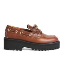 Maje - Leather Boat Shoes - Lyst
