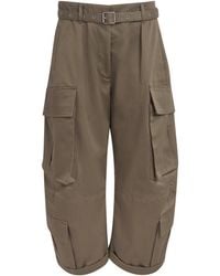 Acne Studios - Organic Cotton Belted Cargo Trousers - Lyst